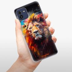 iSaprio Silikonové pouzdro - Abstract Lion pro Samsung Galaxy A03