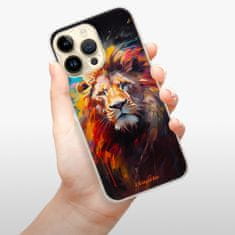 iSaprio Silikonové pouzdro - Abstract Lion pro iPhone 14 Pro Max