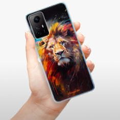 iSaprio Silikonové pouzdro - Abstract Lion pro Xiaomi Redmi Note 12S