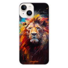 iSaprio Silikonové pouzdro - Abstract Lion pro iPhone 15