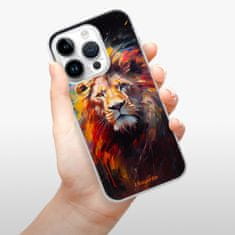 iSaprio Silikonové pouzdro - Abstract Lion pro iPhone 15 Pro