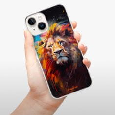 iSaprio Silikonové pouzdro - Abstract Lion pro iPhone 15 Plus