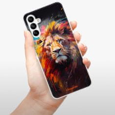 iSaprio Silikonové pouzdro - Abstract Lion pro Samsung Galaxy A04s