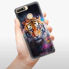 iSaprio Silikonové pouzdro - Abstract Tiger pro Huawei Y6 Prime 2018