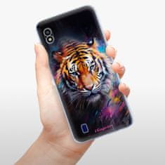 iSaprio Silikonové pouzdro - Abstract Tiger pro Samsung Galaxy A10