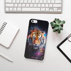 iSaprio Silikonové pouzdro - Abstract Tiger pro Apple iPhone 5/5S/SE