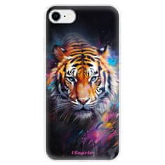 iSaprio Silikonové pouzdro - Abstract Tiger pro Apple iPhone SE 2020