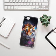 iSaprio Silikonové pouzdro - Abstract Tiger pro Apple iPhone SE 2020