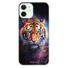 iSaprio Silikonové pouzdro - Abstract Tiger pro Apple iPhone 12