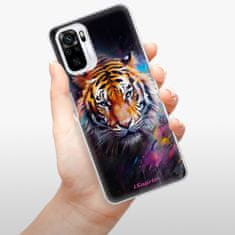 iSaprio Silikonové pouzdro - Abstract Tiger pro Xiaomi Redmi Note 10 / Note 10S