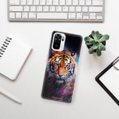 iSaprio Silikonové pouzdro - Abstract Tiger pro Xiaomi Redmi Note 10 / Note 10S