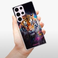 iSaprio Silikonové pouzdro - Abstract Tiger pro Samsung Galaxy S23 Ultra