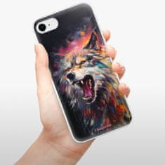 iSaprio Silikonové pouzdro - Abstract Wolf pro Apple iPhone SE 2020