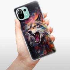 iSaprio Silikonové pouzdro - Abstract Wolf pro Xiaomi Mi 11 Lite