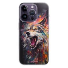 iSaprio Silikonové pouzdro - Abstract Wolf pro iPhone 14 Pro