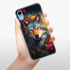 iSaprio Silikonové pouzdro - Mysterious Wolf pro Apple iPhone Xr