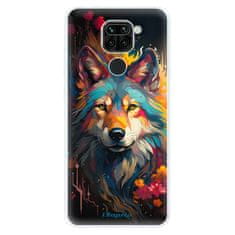 iSaprio Silikonové pouzdro - Mysterious Wolf pro Xiaomi Redmi Note 9