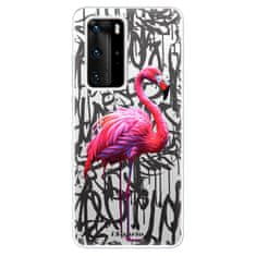 iSaprio Silikonové pouzdro - Flamingo Graffiti pro Huawei P40 Pro