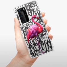 iSaprio Silikonové pouzdro - Flamingo Graffiti pro Huawei P40 Pro