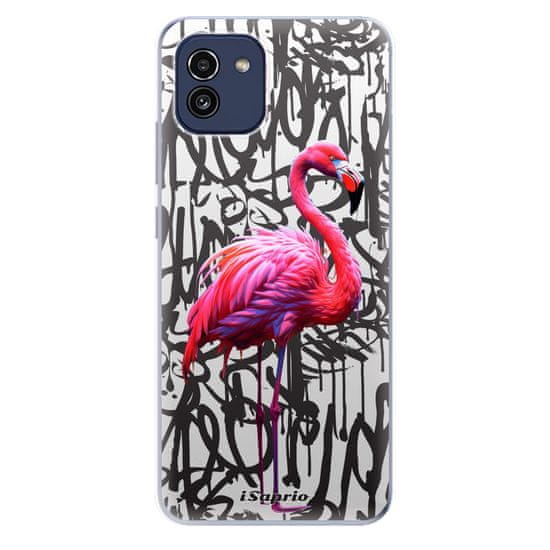 iSaprio Silikonové pouzdro - Flamingo Graffiti pro Samsung Galaxy A03