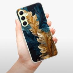 iSaprio Silikonové pouzdro - GoldBlue Leaves 02 pro Samsung Galaxy A54 5G