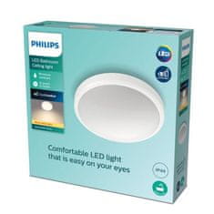 Philips LED Koupelnové stropní přisazené svítidlo Philips DORIS CL257 8718699758882 17W 1500lm 2700K IP44 31,3cm bílé