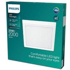 Philips LED Stropní přisazené svítidlo Philips Magneos 8719514328792 20W 2000lm 2700K IP20 28,5cm hranaté bílé