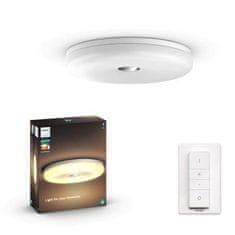 Philips Hue LED White Ambiance Stropní koupelnové svítidlo Philips Struana BT 8719514341012 32W 2400lm 2200-6500K IP44 24V, bílé s dálkovým ovladačem a Bluetooth