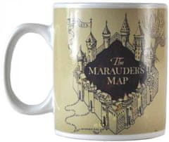 CurePink Proměňovací keramický hrnek Harry Potter: Marauder's Map - Pobertův plánek (objem 400 ml)