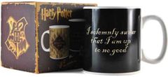 CurePink Proměňovací keramický hrnek Harry Potter: Marauder's Map - Pobertův plánek (objem 400 ml)