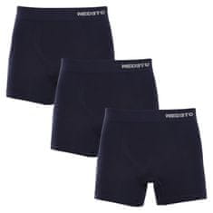 Nedeto 3PACK pánské boxerky bezešvé bambusové modré (3NDTB002S) - velikost XL