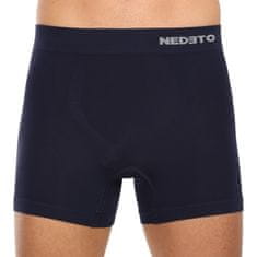 Nedeto 3PACK pánské boxerky bezešvé bambusové modré (3NDTB002S) - velikost XL