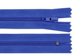 Kraftika 1ks 340 modrá královská spirálový zip šíře 3 mm délka 14 cm