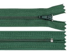 Kraftika 1ks zelená piniová spirálový zip šíře 3 mm délka 18 cm