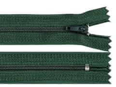 Kraftika 1ks zelená smrková spirálový zip šíře 3 mm délka 20 cm