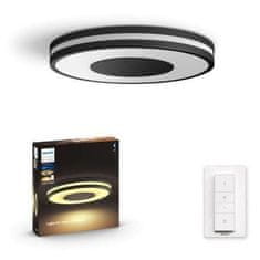 Philips Hue LED White Ambiance Stropní svítidlo Philips Being BT 8719514341135 27W 2400lm 2200-6500K 240V, černé s dálkovým ovladačem a Bluetooth