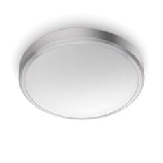 Philips LED Koupelnové stropní přisazené svítidlo Philips DORIS CL257 8718699758929 17W 1500lm 2700K IP44 31,3cm niklové