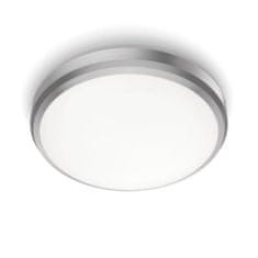 Philips LED Koupelnové stropní přisazené svítidlo Philips DORIS CL257 8718699758844 6W 640lm 4000K IP44 22cm niklové