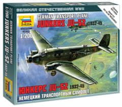 Zvezda Junkers Ju 52/3m ''Tante Ju'', Wargames (WWII) 6139, 1/200