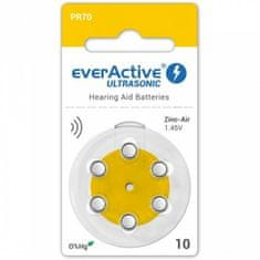 everActive Ultrasonic 1,45 V Náhradní baterie do naslouchadel, velikost 10, 6ks