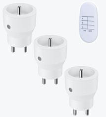 Dálkově ovládaná zásuvka - set 3ks +1x 3-kanálový D.O. Kangtai