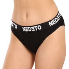 Nedeto 3PACK dámské kalhotky černé (3NKB001) - velikost S