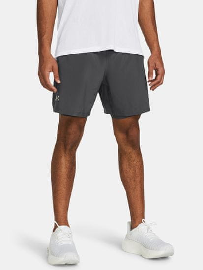 Under Armour Kraťasy UA LAUNCH 7'' 2-IN-1 SHORTS-GRY