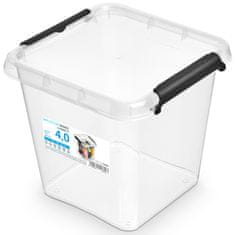 EDANTI Plastový Úložný Box S Víkem Uzavíratelný Krabicka Organiser Na Oblečení 4 L