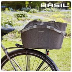 Basil brašna Carry All šedý na nosič MIK systém