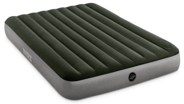 nafukovací postel matrace Intex Dura Beam Queen Downy šedá zelená barva nosnost