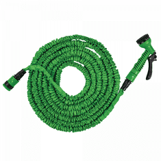 Bradas Flexibilní, smršťovací zahradní hadice 5-15m s postřikovačem - zelená TRICK HOSE BR-WTH0515GR-T-L