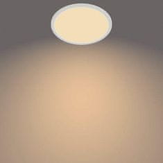 Philips LED Koupelnové stropní svítidlo Philips Superslim CL550 8719514327184 15W 1300lm 2700K IP44 25cm bílé, 3-krokové stmívání
