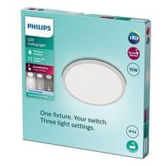 Philips LED Koupelnové stropní svítidlo Philips Superslim CL550 8719514327221 15W 1500lm 4000K IP44 25cm bílé, 3-krokové stmívání