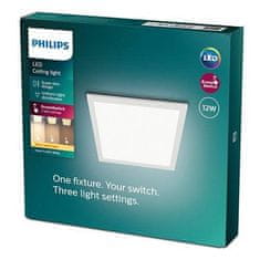 Philips LED Stropní přisazený panel Philips Superslim Touch CL560 8719514326620 12W 1100lm 2700K IP20 30cm bílý, 3-krokové stmívání